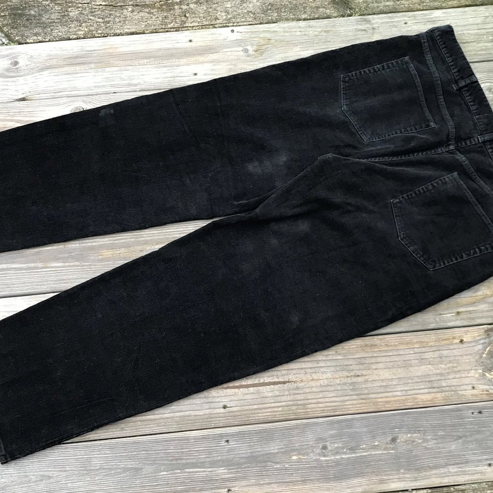 Calvin Klein Jeans Men Corduroy Black Pant Cotton - Picture 5 of 8